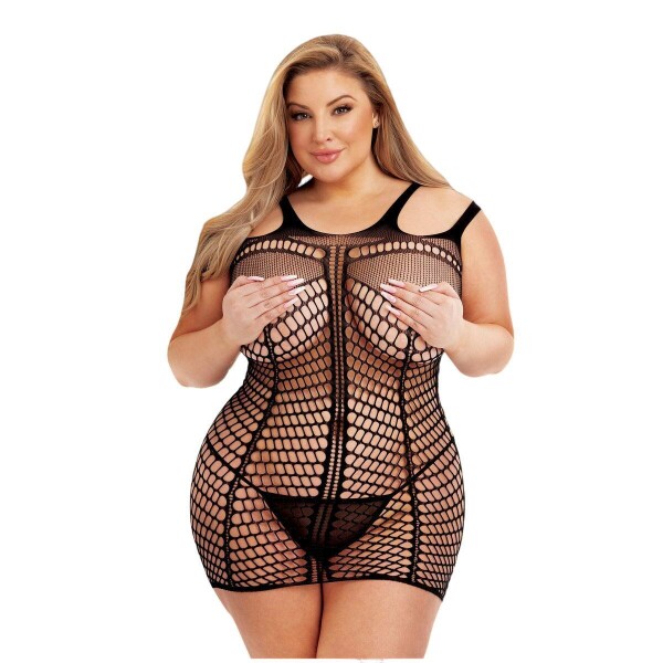 Kleid Lapdance Schwarz (Queen size)