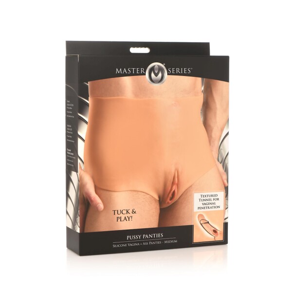 Master Series - Pussy Panties - Silikon Vagina und Ass Panties - M