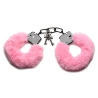 Master Series - Fesseln in Fell - Furry Handcuffs - Pink