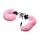 Master Series - Fesseln in Fell - Furry Handcuffs - Pink