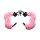 Master Series - Fesseln in Fell - Furry Handcuffs - Pink