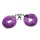 Master Series - Fesseln in Pelz - Furry Handcuffs - Lila