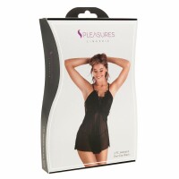 Kleid S Pleasures Schwarz (Einheitsgröße)