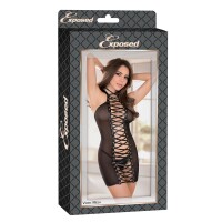 Kleid Exposed Schwarz (S/M)