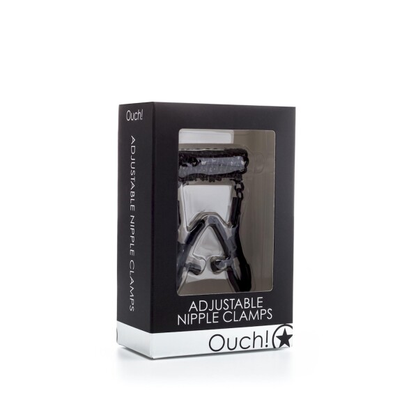 Ouch Adjustable Nipple Clamps Black