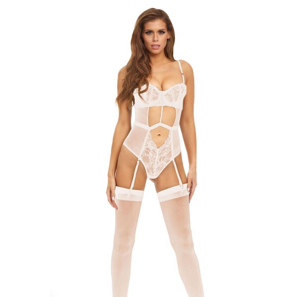 Body Bombshell Boudoir Weiß L
