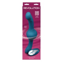 Double Penetration Stroker Masturbator mit doppelter Öffnung (Anus und Schamlippenform) NS Novelties Revolution Blau