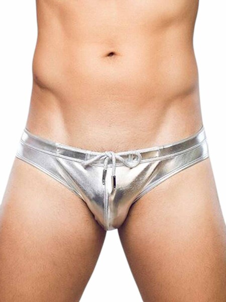 2Eros Metalux Swim Brief V30 Swimwear Silver
