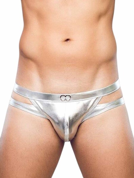 2Eros Metalux Swim Brief VB31 Swimwear Silver