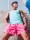 Supawear Racer Back Singlet Turquoise Blue