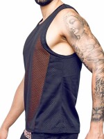 Supawear Swish Mesh Singlet Neon Orange