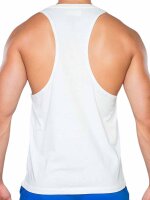 Supawear Racer Back Tank Grey White