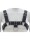 Man Chest Harness Leatherette Black Adjustable