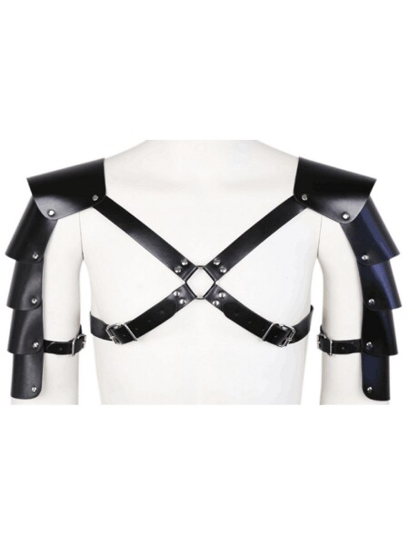 Shoulder Protector Harness Leatherette Black Adjustable