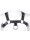 Regular Chest Harness Leatherette Black Adjustable