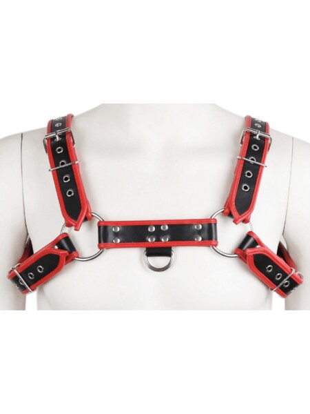 Regular Shoulder Harness Leatherette Black/Red