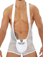 ToF Paris Bulge Mesh Singlet White