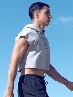 Supawear Cropped Hoodie Grey