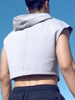 Supawear Cropped Hoodie Grey