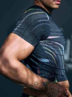 Supawear Printed Pride Crop T-Shirt Black