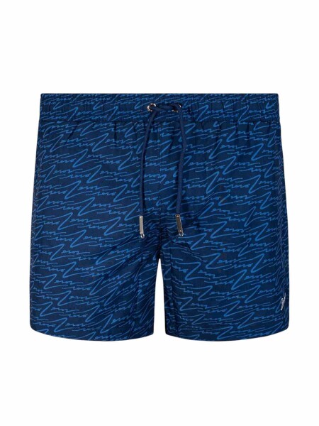 2Eros S70 Byron Print Shorts Swimwear Navy