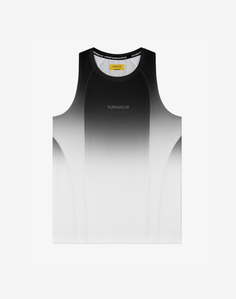 Supawear SPR Performance Gradient Singlet Black & White