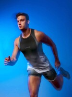 Supawear SPR Performance Gradient Singlet Black & White