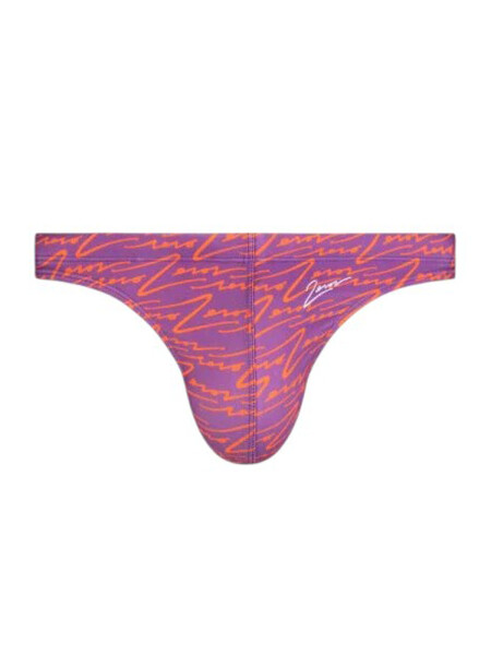 2Eros V80 Signature Print Swim Thong Purple
