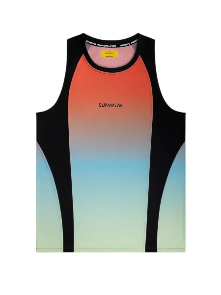 Supawear SPR Performance Gradient Singlet Tank Top Rainbow