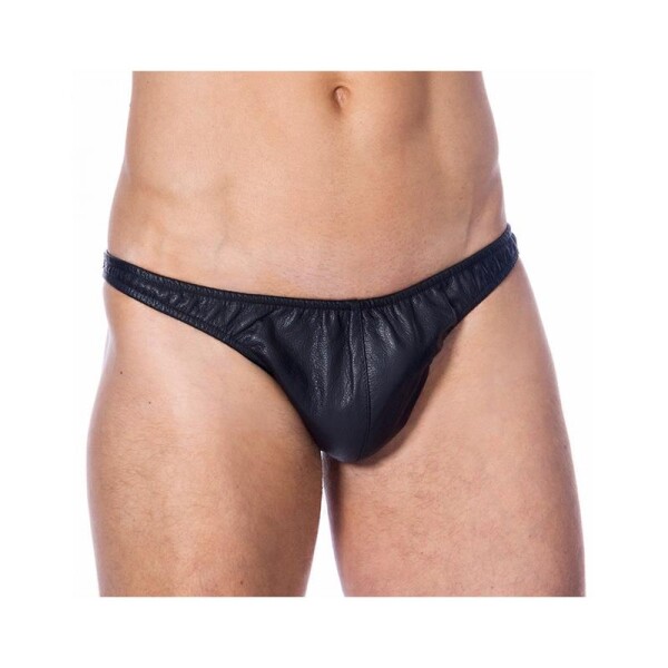 BONDAGE PLAY - Leather Briefs Black