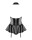 OBSESSIVE - 859-COR-1 Corset And Thong Black