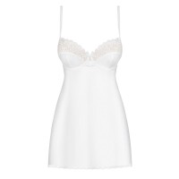 OBSESSIVE Weiß Chemise mit Thong