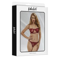ADALET LINGERIE - Mia Set 2 pcs. Burgundy S-M