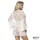 ADALET LINGERIE - Lucy Semi Transparent Peignoir and Thong White