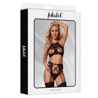 ADALET LINGERIE Bluse mit Garter und Thong Set
