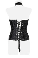 Grey Velvet Corsage mit Slip