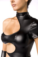 Grey Velvet Cut out Minikleid