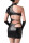 Grey Velvet Cut out Minikleid