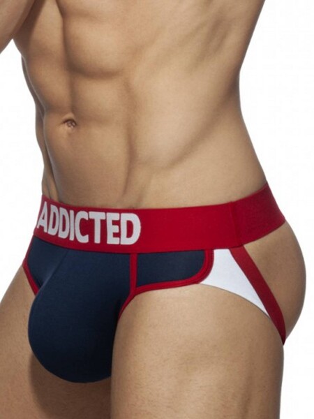 Addicted Second Skin Jockstrap Underwear Navy Blue