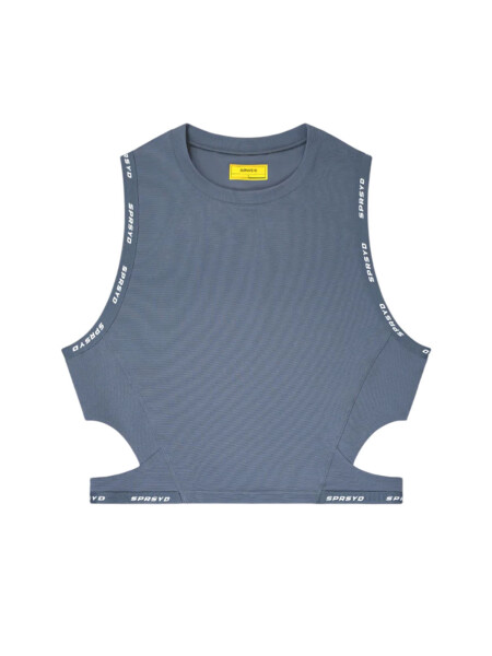 Supawear SPR Cropped Singlet Tank Top Grey