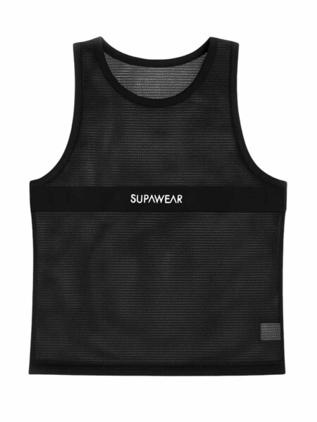 Supawear Mesh Monotone Tank Black