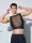 Supawear Mesh Monotone Crop Tank Black
