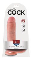 King Cock 8 inch Cock Balls Fl