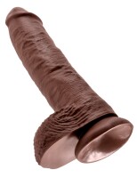 PIPEDREAM - KING COCK KC 10 Cock with Balls Brown