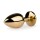 Easytoys Anal Collection Analplug mit transparentem Stein - Goldfarbig