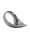 Black Label Stainless Steel Teardrop Cock Ring 45 mm.
