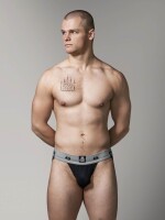 MM Original Edition Jockstrap - Taillenband 5 cm/2" - Black/Grey XL
