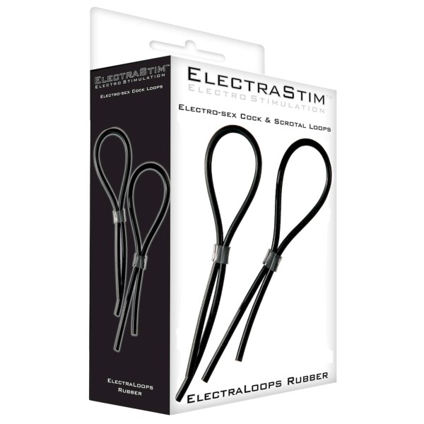 ElectraStim Rubber Adjustable Cock And Scrotal Loops