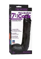 Vac-U-Lock - CodeBlack - Thin Realistic Cock - 7.50 inch...
