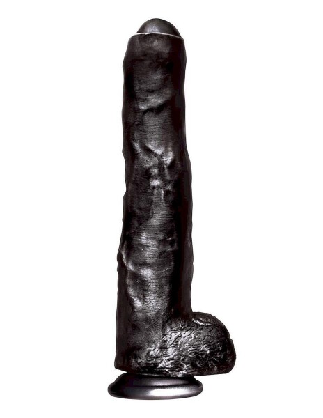 Massive - Falcon - Big Black Cock - Unkut - 35 cm (13.75 inch)